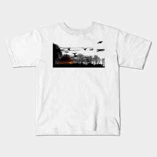 Birding Dusk 3 Kids T-Shirt